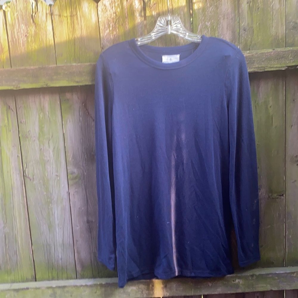 Lou & Grey blue long sleeve top sz. M